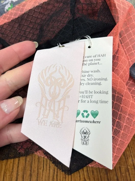 We Are HAH Make It A Double Reversible Floral Lace Robe Dress Medium - Picture 3 of 13